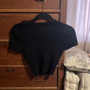 forever 21 crop knit top